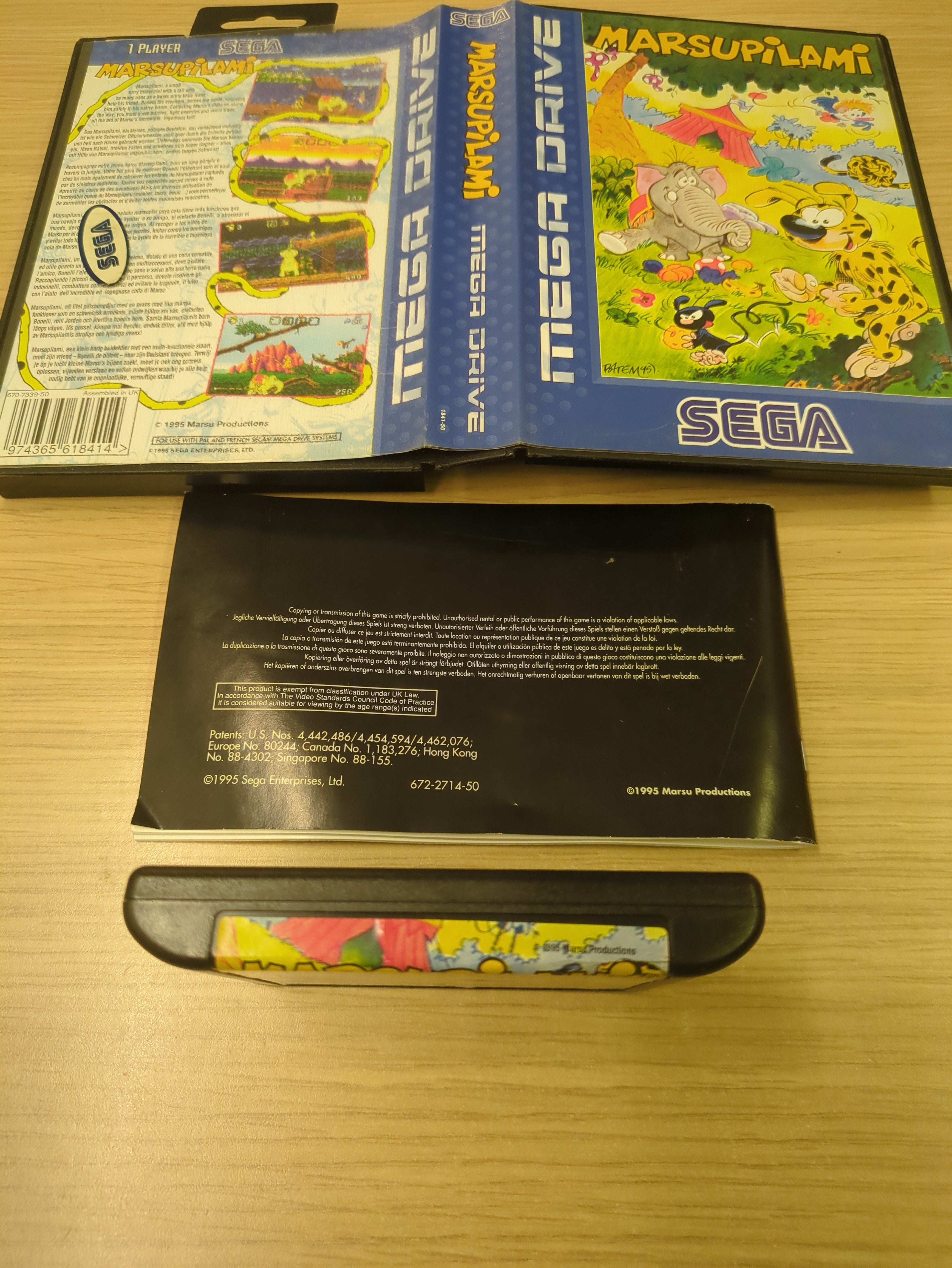 Marsupilami Sega Mega Drive game Marsupilami Sega Mega Drive game